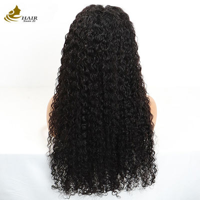 Atacado Transparente 13X4 renda Frente Curl Kinky Virgin Brasil Peruca de Cabelo Humano