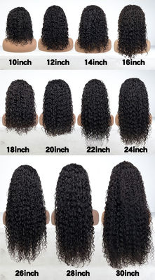 Atacado Transparente 13X4 renda Frente Curl Kinky Virgin Brasil Peruca de Cabelo Humano