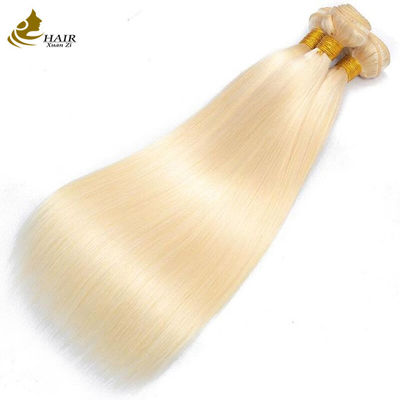613 Loura 100% cabelo humano virgem extensão de feixes retos