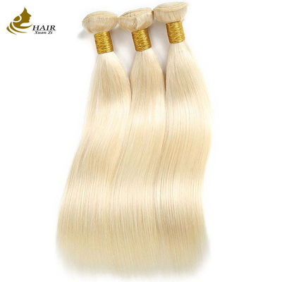 613 Loura 100% cabelo humano virgem extensão de feixes retos