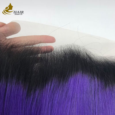 50-120g 13X6 Swiss Lace Brasileiro Cabelo Humano Virgem 100% Liso Fechamento de Renda