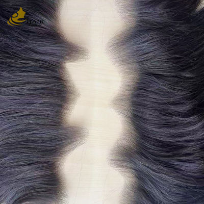Lâmina de cabelo em forma de M fecho de renda de cabelo humano personalizado