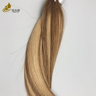 Extensões de cabelo humano com ponta I, alinhadas com cutícula, por atacado