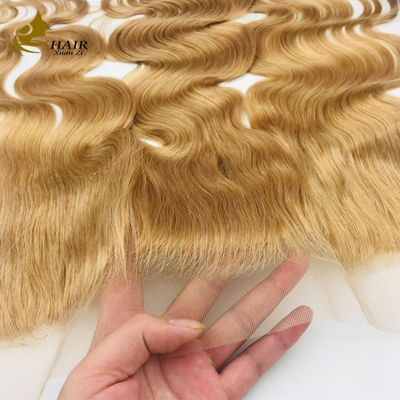 613 Colour Transparent 100% Human Hair Lace Closure Remy Hair Closure