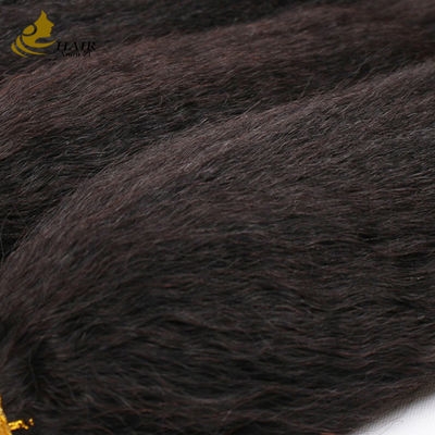 22 polegadas Preto Natural Cabelo Humano Virgem Brasileiro Cacheado Liso Pacote de Cabelo Tecido