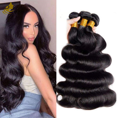 Atacado 100% Brasileiro Cutícula Alinhada Barato Natural Preto Body Wave Cabelo Humano Virgem Cru Não Processado Pacotes