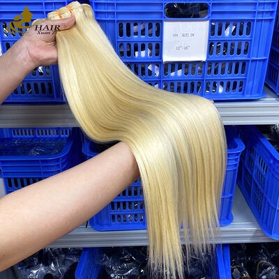 2025 Top Selling 100% Raw Virgin Blonde Human Hair Bundles Weft Light Color Hair Bundles
