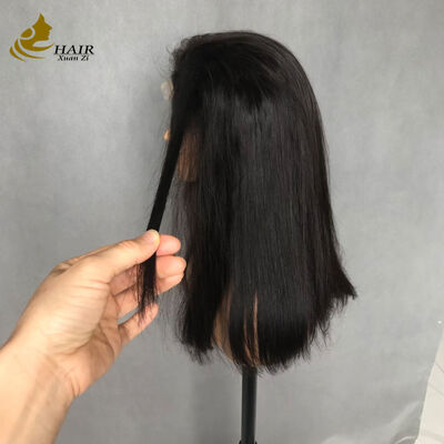 Cabelo Vietnamita Virgem Super Duplo Desenhado Perucas Frontais de Renda Liso Osso